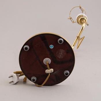 A second half of the 20th century brass table light.