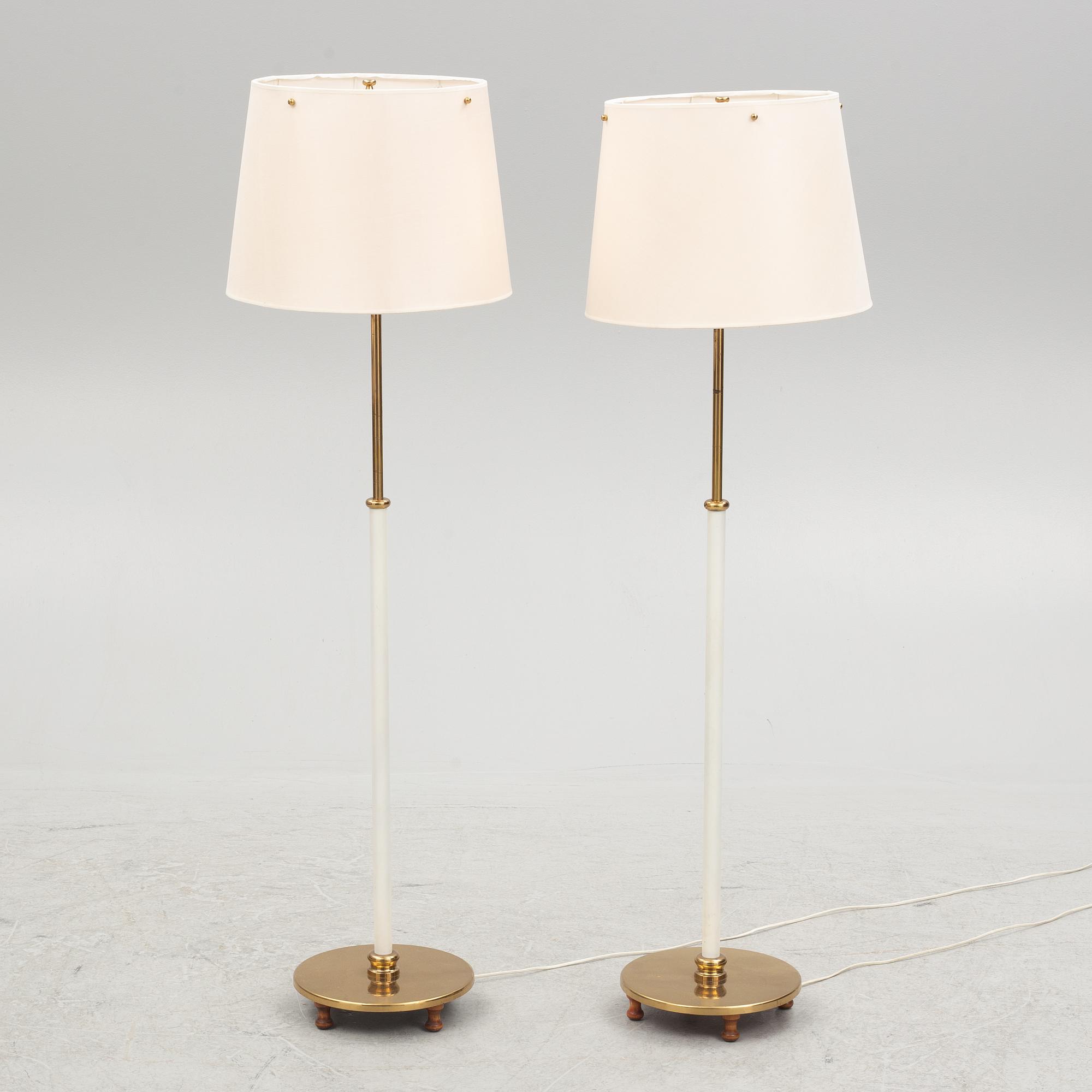 Josef Frank, floor lamps, a pair, model G 2564, Svenskt Tenn.