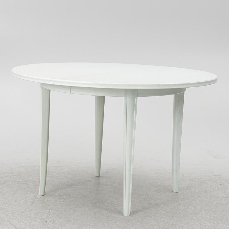 Carl Malmsten, a dinner table with six chairs, 'Brunnsviken', Sweden, second half of the 20th century.
