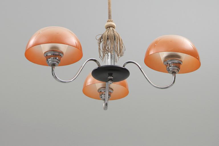 TAKLAMPA, art déco, 1930-tal. Höjd ca 45 cm.