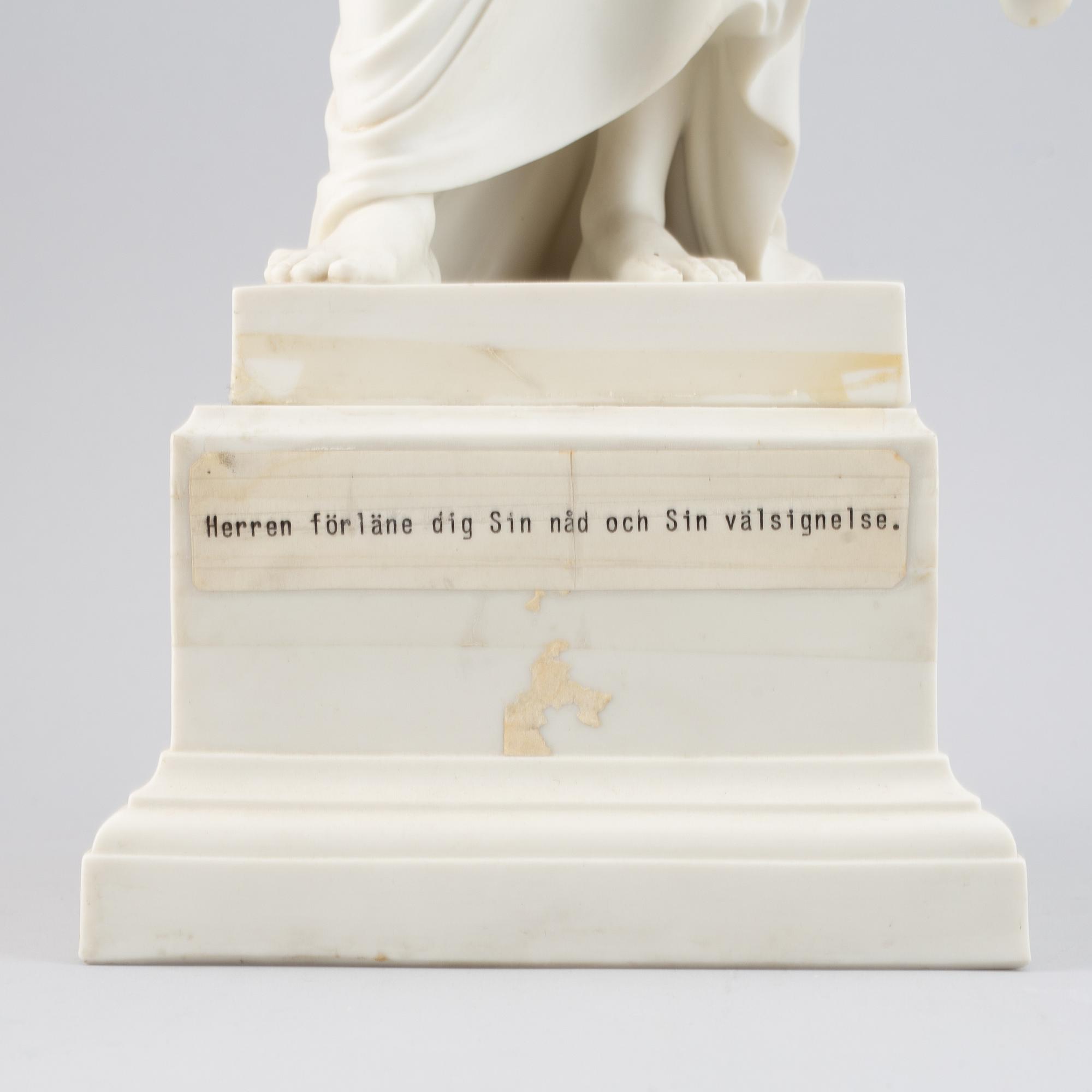 Bertel Thorvaldsen, efter. Skulptur, parian, Gustavsberg, 1927.