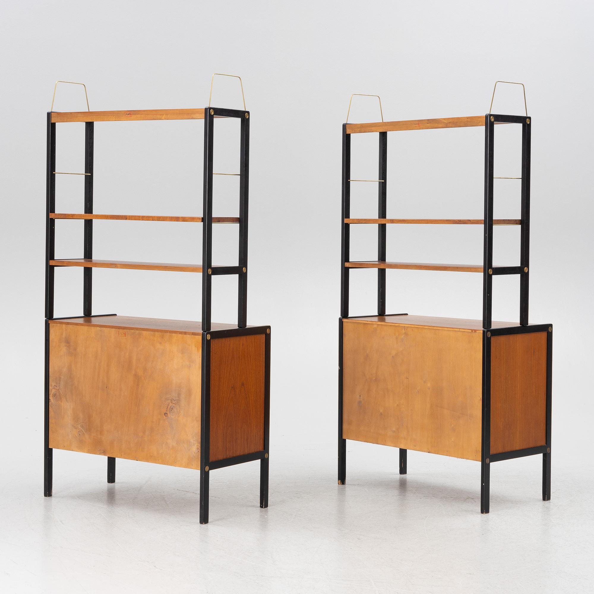 Bertil Fridhagen, a pair of bookcases, "Variette", Bodafors, 1960s.