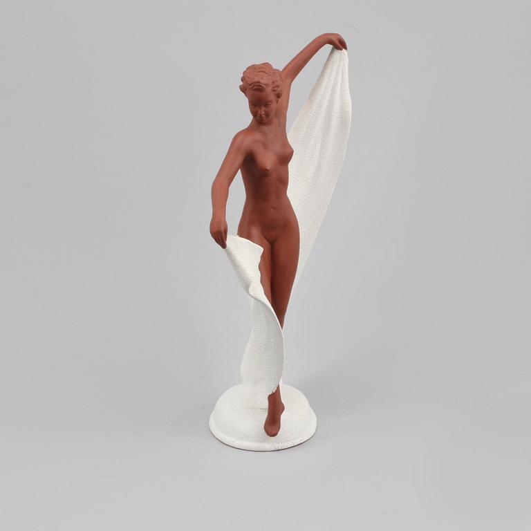 FIGURIN, keramik, möjligen Goldscheider, 1900-talets första hälft.