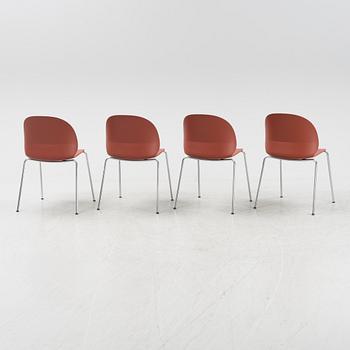 Nendo, a set of four model 'N02-10 Recycle' chairs, Fritz Hansen, Denmark, 2020.