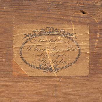 Mirror, by Jonas Frisk (mirror manufacturer in Stockholm 1805-1824), Empire.