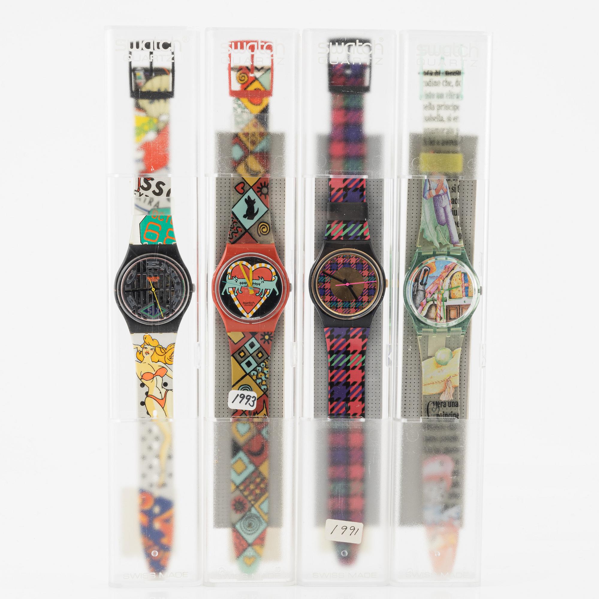 18 Swatch Watches, "No Reserve".