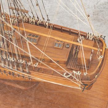 A model of the brig Marie Spophie of Falmouth, by Åke Pettersson, 1958.