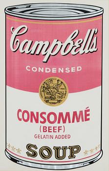 ANDY WARHOL, "CAMPBELL'S SOUP I CONSOMMÉ BEEF".