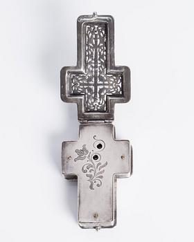 POCKET WATCH, form of a cross, circa 1860.