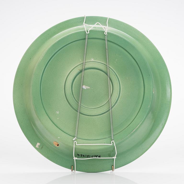 Birger Kaipiainen, a decorative ceramic plate signed Kaipiainen.