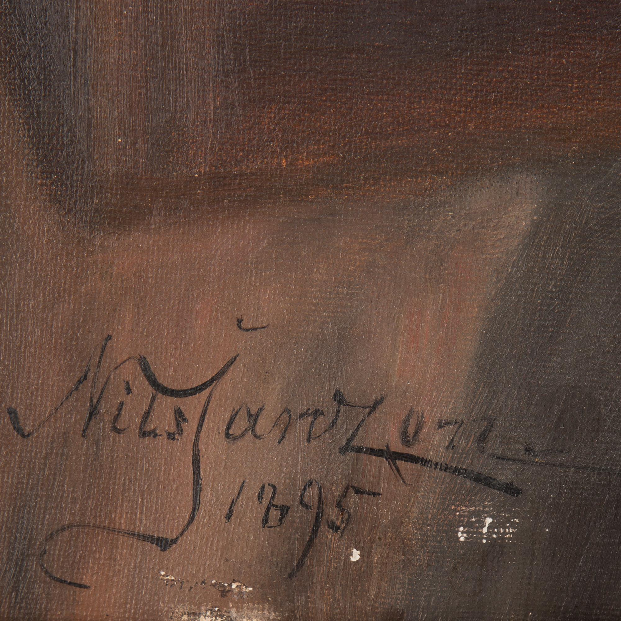 NILS JANZON, olja på duk, signerad och daterad 1895.