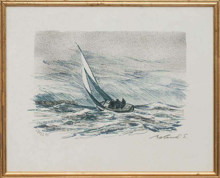 ROLAND SVENSSON, färglitografi, signerad och numrerad 96/275.
