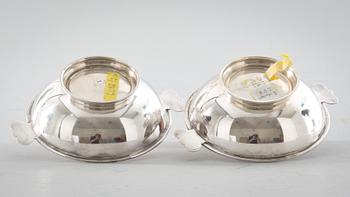 SKÅLAR, ett par, silver, W.A. Bolin, Stockholm, 1938, vikt ca 200g.
