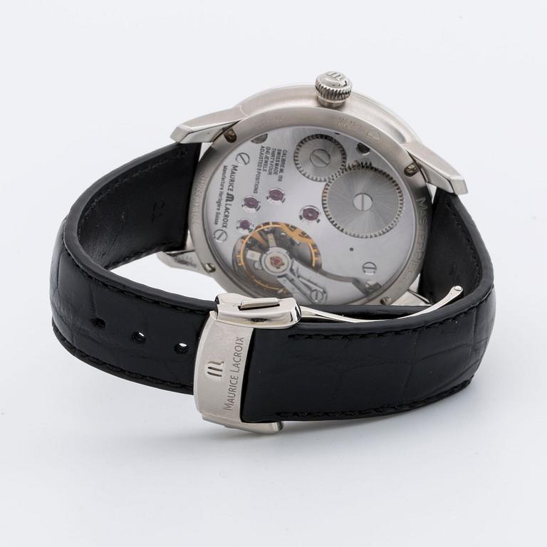 MAURICE LACROIX wristwatch steel Masterpiece Square Whell "Cube" 42 m Limited edition 78/88.