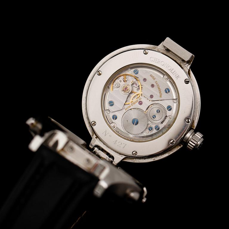 ARMBANDSUR, stål, Sjöö Sandström, Chronolink Worldtimer UTC.