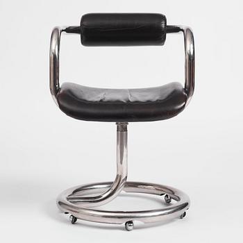 Giotto Stoppino, attributed to, swivel chair, Italy 1960-70s.