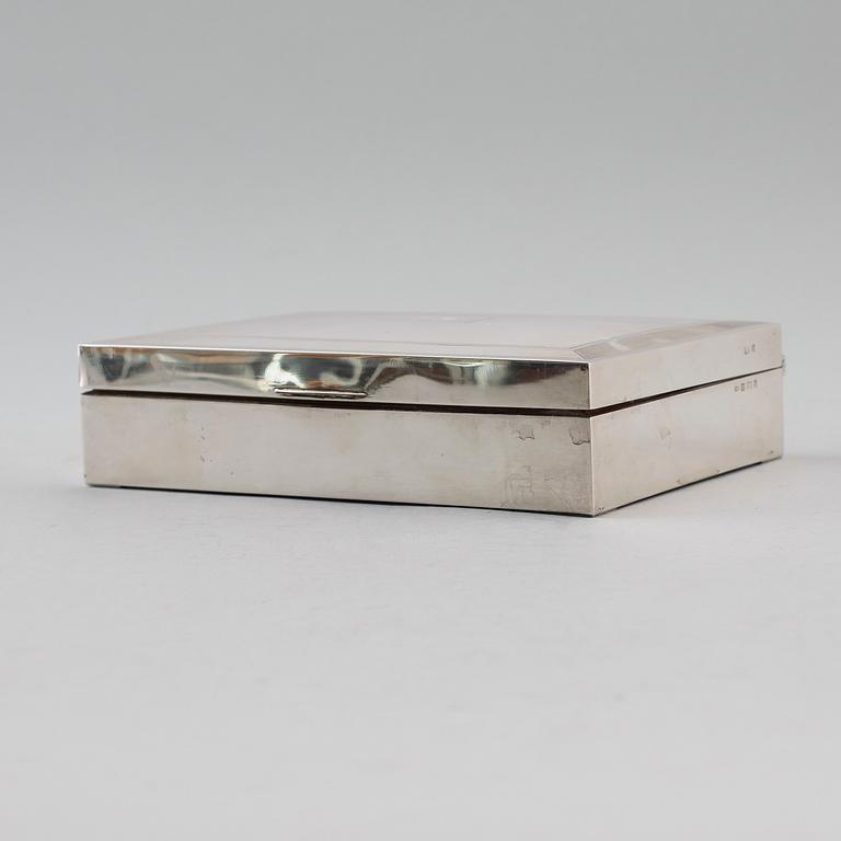CIGARETTSKRIN, silver, Birmingham 1963.