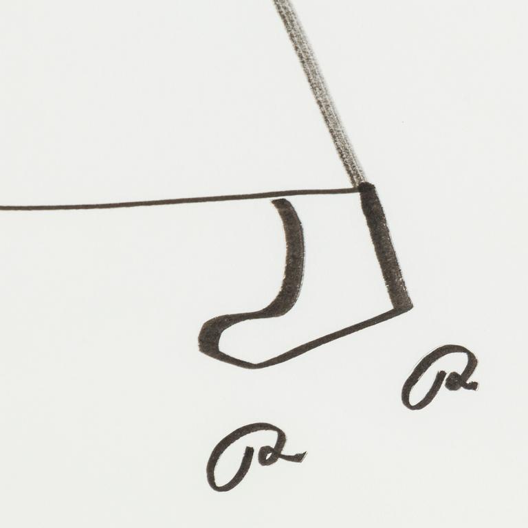 ROGER RISBERG, indian ink on paper, 2007, signed RR.