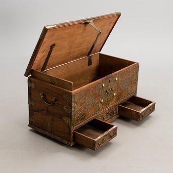 A DEKORATIVE CHEST, "Kuwaiti chest" Middle East late 19th and early 20th centuries.