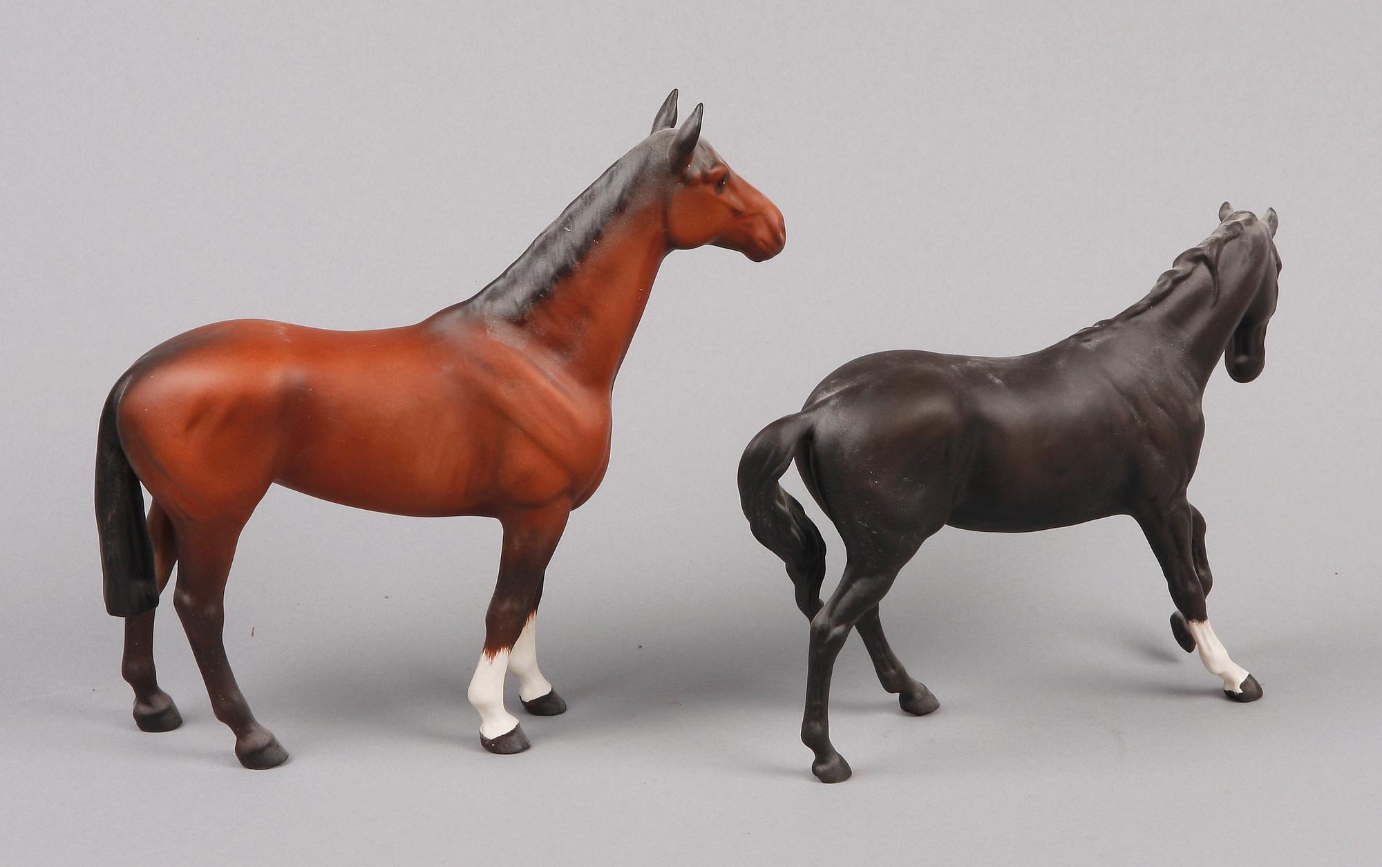 FIGURINER, 2 st, keramik, Beswick, England. 1900-tal.