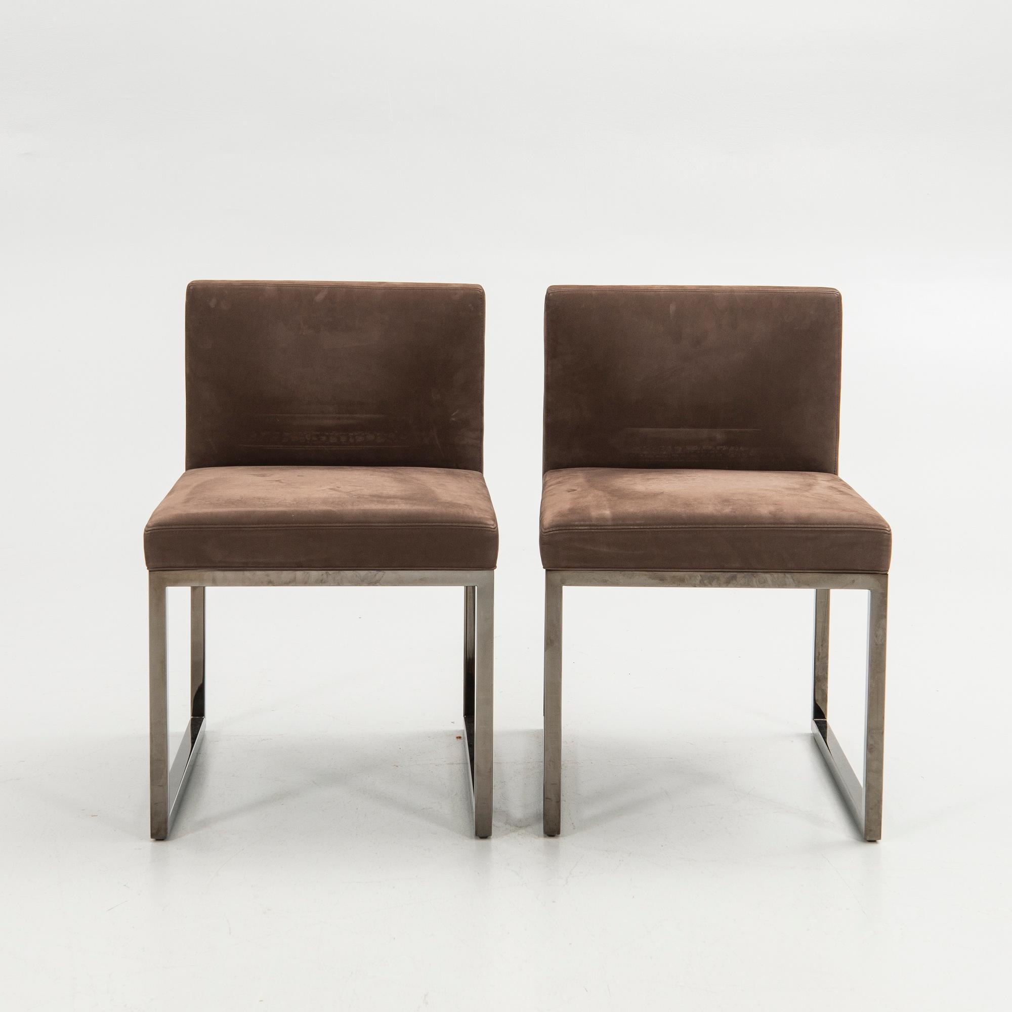 Rodolfo Dordoni, Chairs, a pair, "Bag Chair", Minotti, Italy.