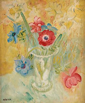 Sigrid Hjertén, A still life with flowers.