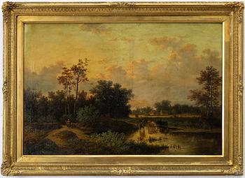Charles Leickert, Landskap med kor.