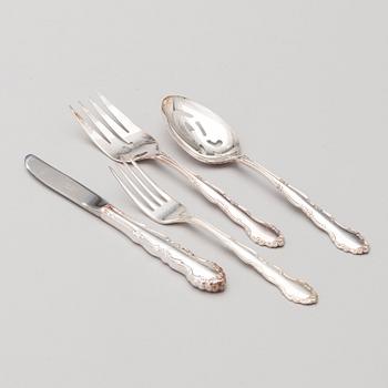 Silver Plated Cutlery Set for Twelve person, made in UK.