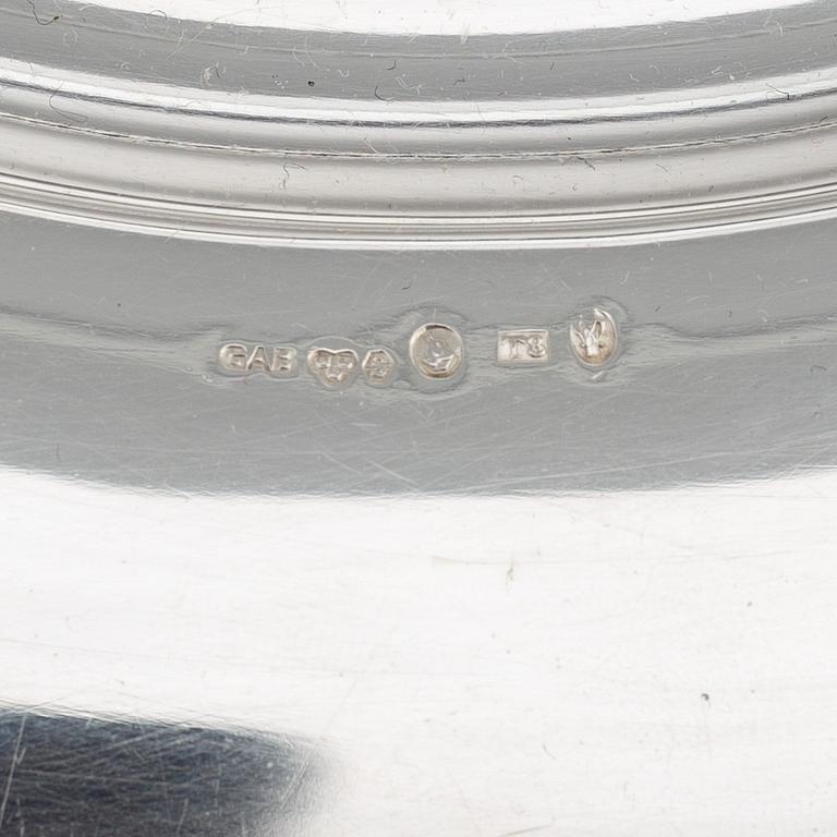 GAB, 12 silver plates, Stockholm 1945.
