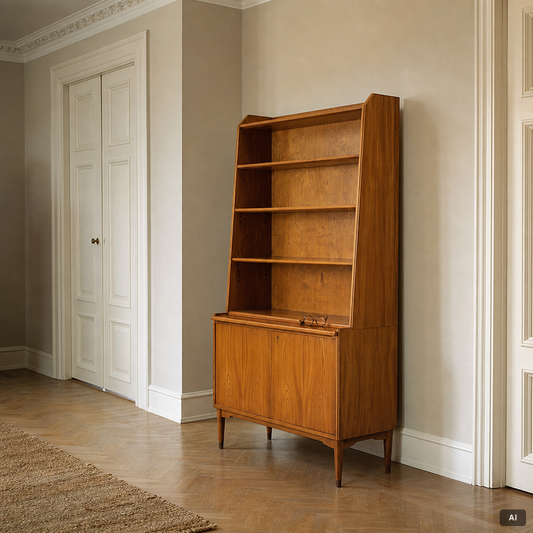 Bookcase, “Swedish Modern”, 1940s/50s.