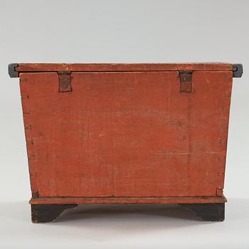 a folk art box from Bjuråker Hälsingland marked JMBD 1837.