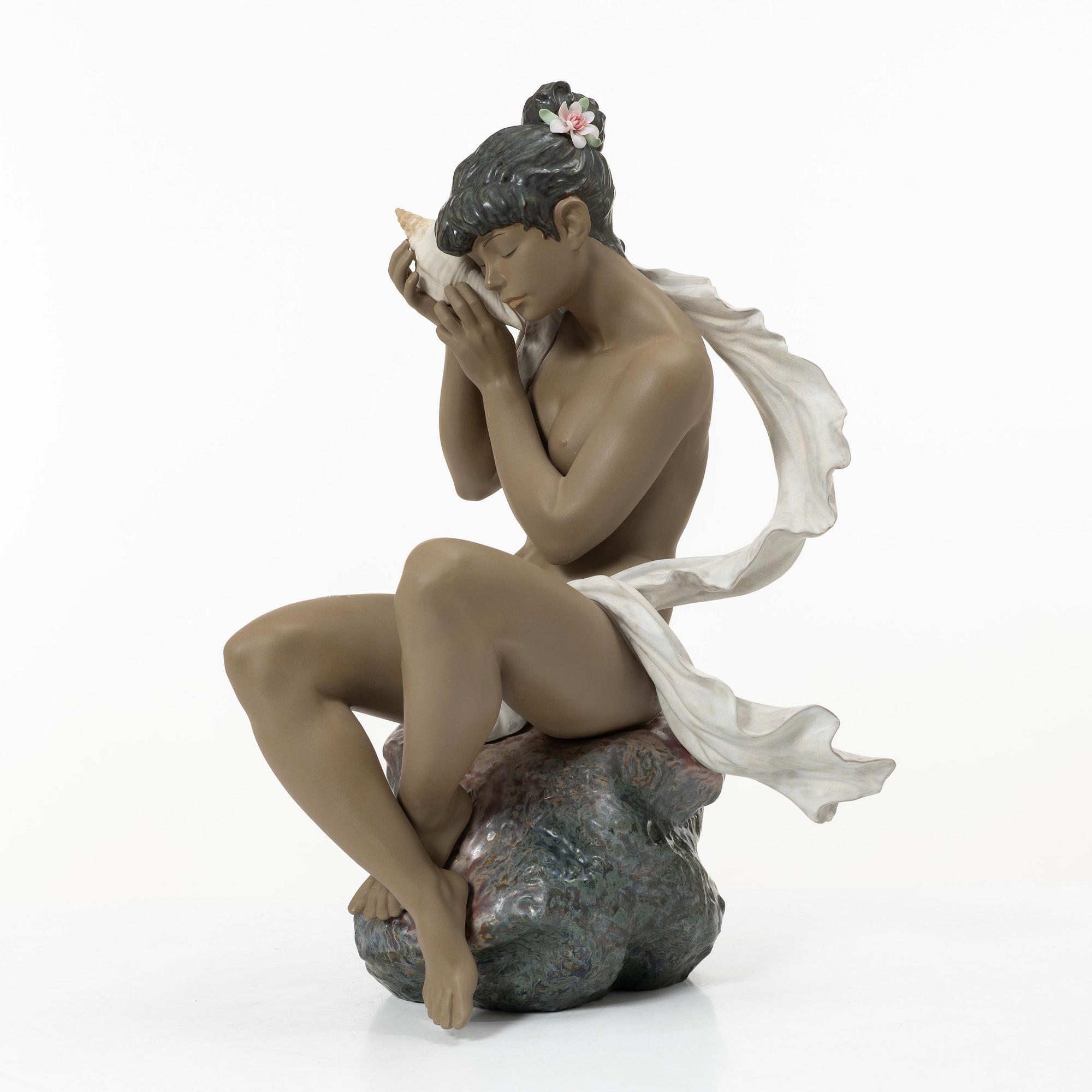 Lladró, figurin, "Whispers by the sea", Spanien.