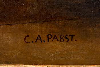 Camille Alfred Pabst, a signed oil on canvas.