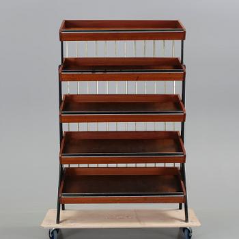 HYLLA/BUTIKSINREDNING, teak, 1950-/60-tal.