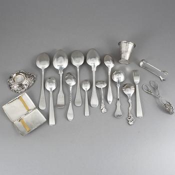 PARTI SILVER, 17 delar. Vikt 609 g.