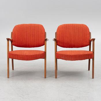 Inge Andersson, armchairs, a pair, "Domus", Bröderna Andersson, 1960s.