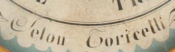 BAROMETER, Selon Coricelli, Frankrike, 1800-tal.