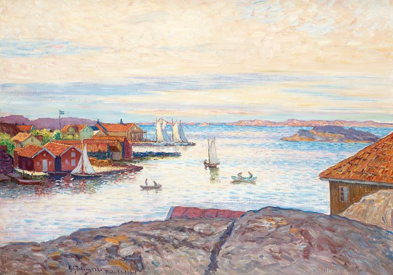 Anton Genberg, Coastal scene from Fiskebäckskil.