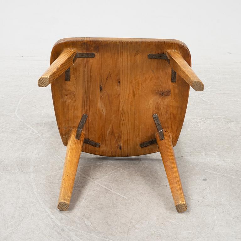 Axel Einar Hjorth, an 'Utö' pinewood chair, Nordiska Kompaniet, 1930's.