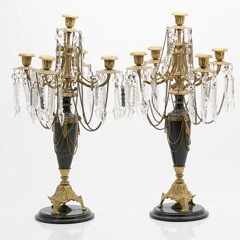 Candelabra, a pair, Osarian, late 19th century.