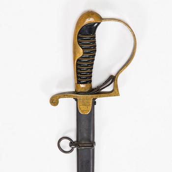 Sword, German, with scabbard, early 20th century.