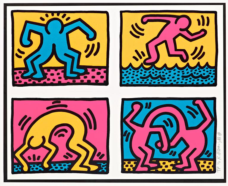 Keith Haring, "Pop Shop Quad II".