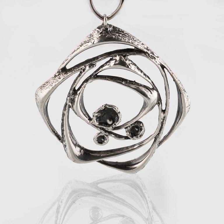 COLLIER, sterlingsilver, 1975, Sten & Laine, Turku, Finland, importstämplat. Vikt 19,8 gram.
