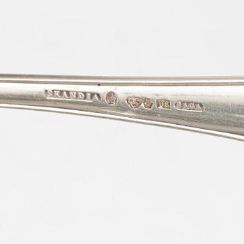 Twelve silver table spoons, model Saga, Skandia, 1946.