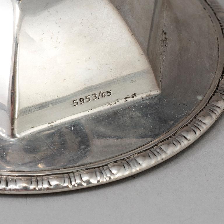 LJUSSTAKAR, ett par, silver, norska stämplar, 1900-talets andra hälft.