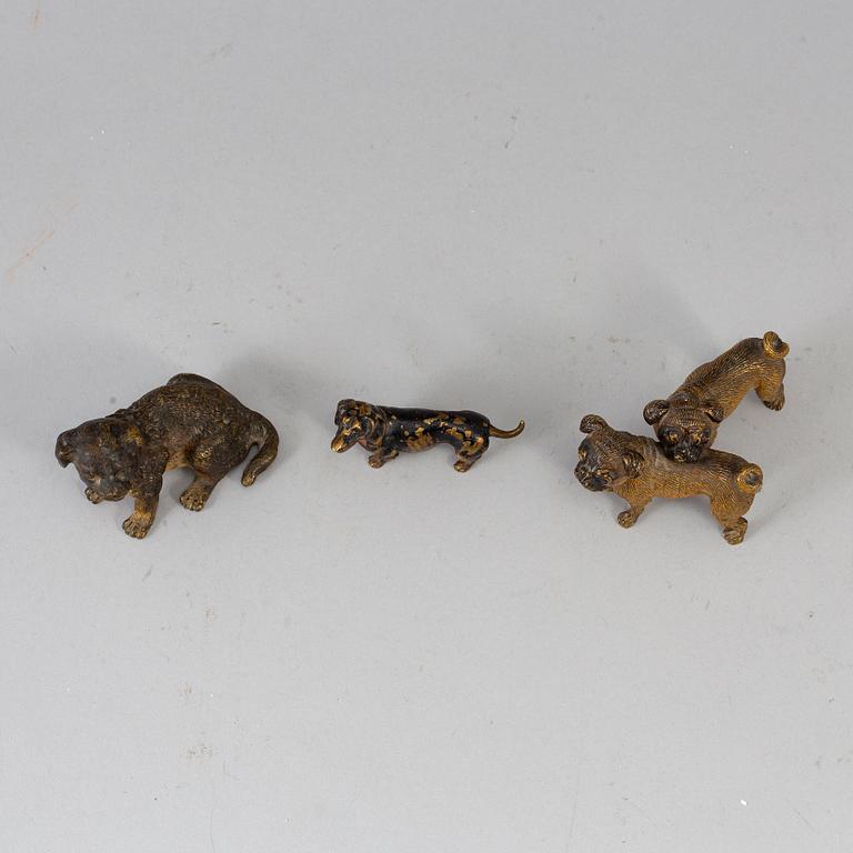 3 bronze figurines, first half of the 20th century.