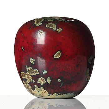Hans Hedberg, a faience scupture of an apple, Biot, France, ca 1986.