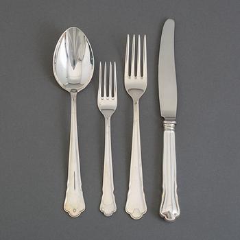 a 54 pcs of silver cutlery from GAB, late 20th century.