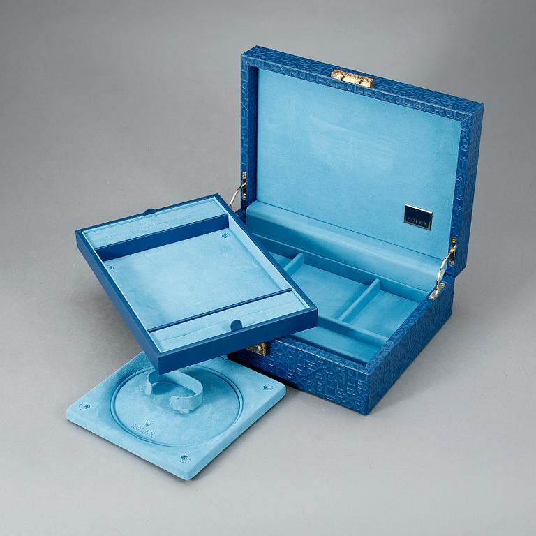KLOCKBOX, Rolex samt kartong.