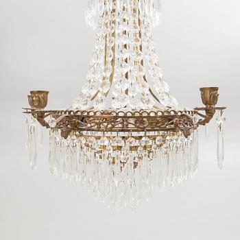 Chandeliers, a pair, Gustavian style, 20th century.